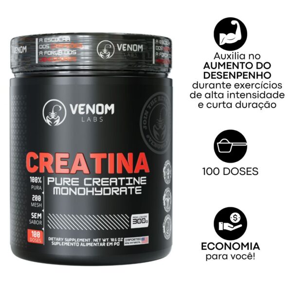 Creatina 100% Pura 300g - Imagem 4