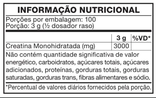 Creatina 100% Pura 300g - Imagem 2