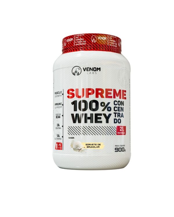 Supreme 100% Whey Concentrado 900g Pote - Imagem 7