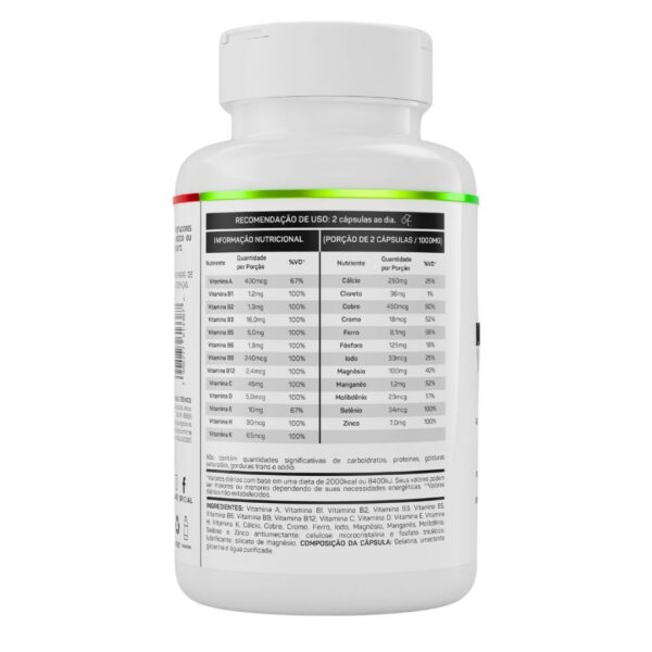 Multivitamínico 120 cápsulas (60 doses) - Imagem 2