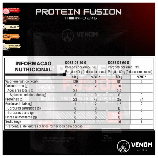 Protein Fusion 1kg (35g proteínas) - Imagem 3
