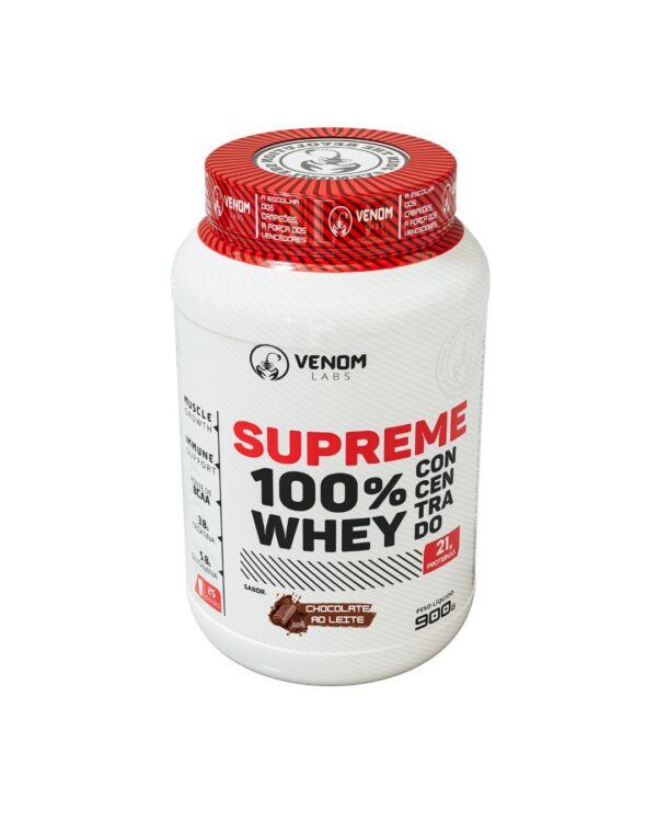 Supreme 100% Whey Concentrado 900g Pote - Imagem 3