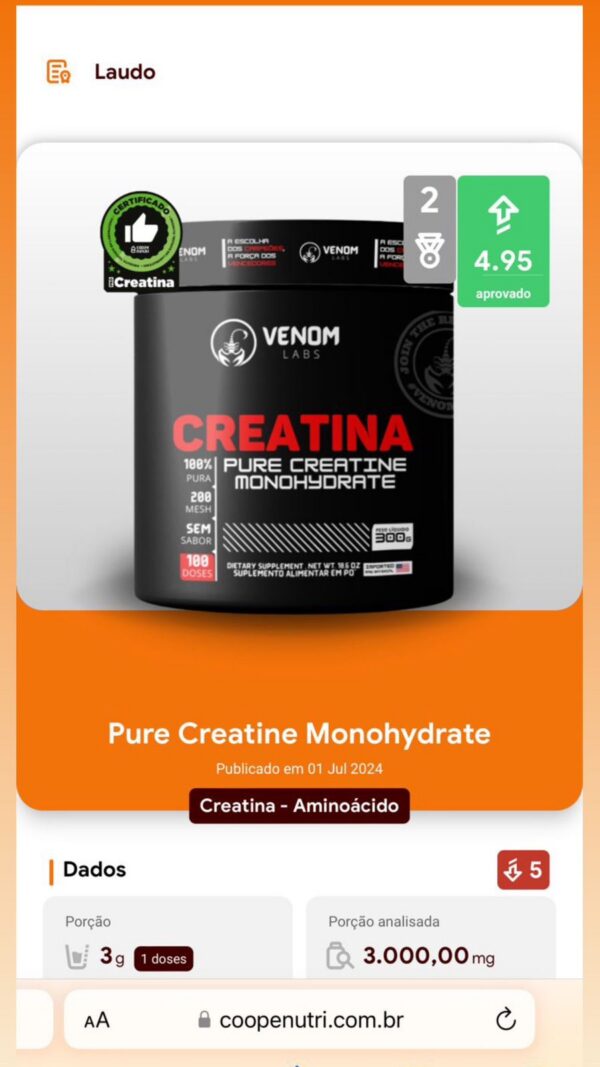 Creatina 100% Pura 150g - Imagem 6