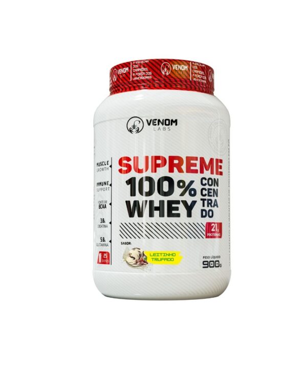 Supreme 100% Whey Concentrado 900g Pote - Imagem 9